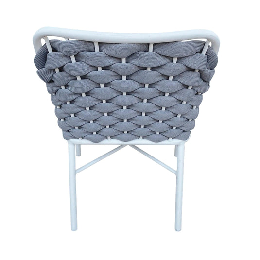 Silla de Lazo para Exterior e Interior Color Blanco RABAT- 465432 CasaEaster