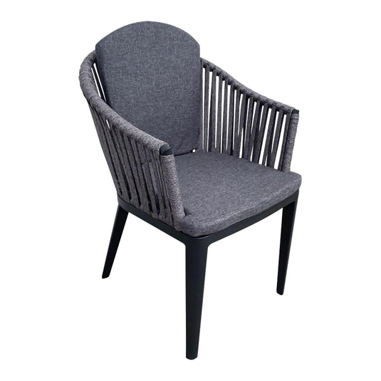 Carbon Color Outdoor and Indoor Bow Chair NAPOLEON-E90802-CH 