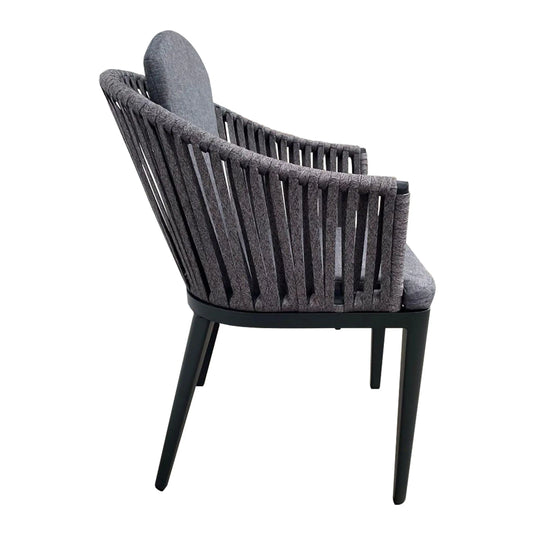 Carbon Color Outdoor and Indoor Bow Chair NAPOLEON-E90802-CH 