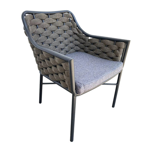 Silla de Lazo para Exterior e Interior Color Carbon RABAT-477803 CasaEaster