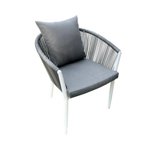 Silla de Lazo para Exterior e Interior Color Gris MAYMAR-R1290 CasaEaster