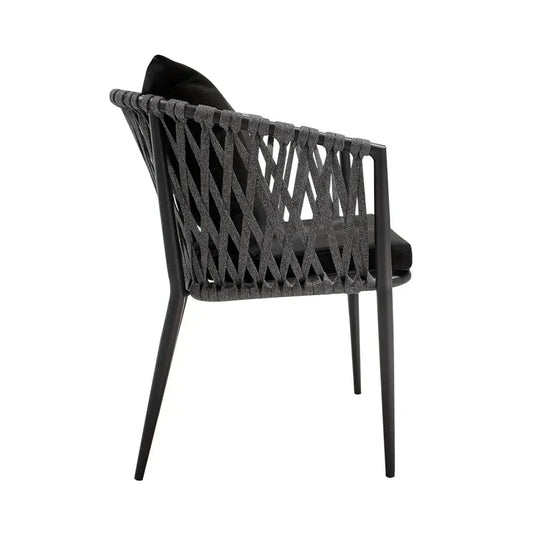 Silla  de Lazo para Exterior e Interior Color Gris Oscuro SONTA 730-ZF41