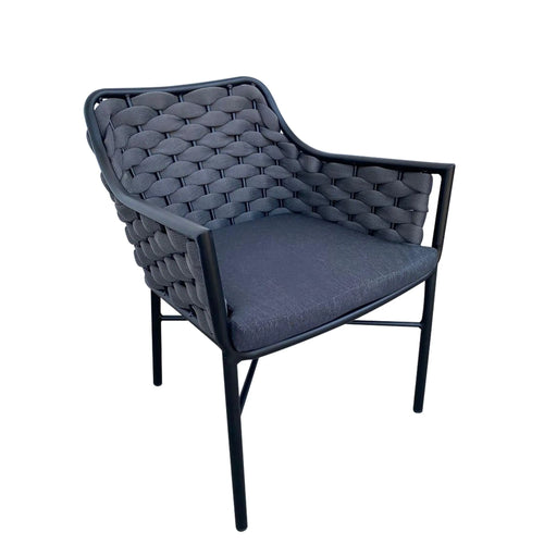 Silla   de Lazo para Exterior e Interior Color Negro RABAT-488690 CasaEaster