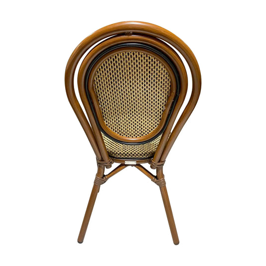 Silla de Rattan para exterior e interior Color Amarillo ITALIA-1400