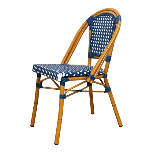 Silla de Rattan para exterior e interior Color Azul SCOOTLAND 03-OC447