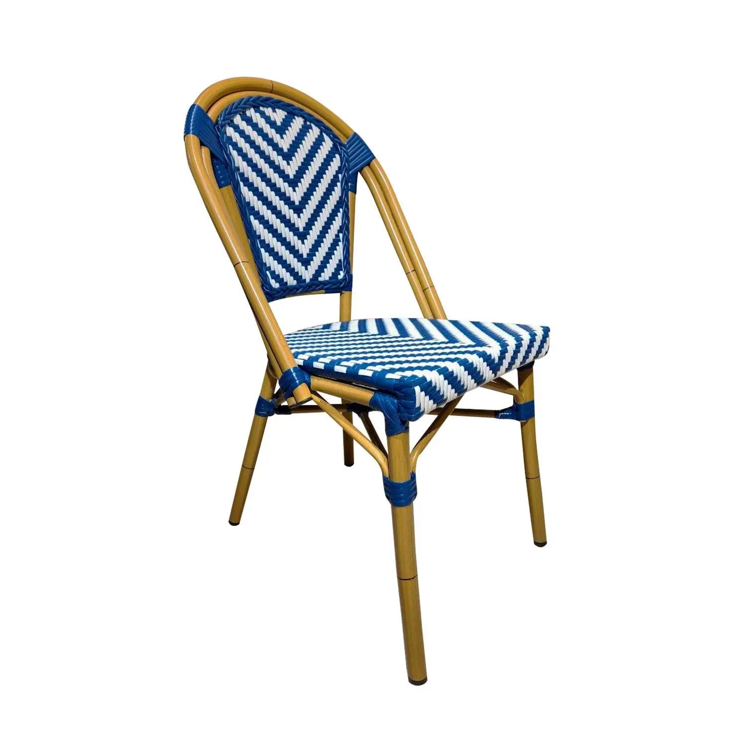 Silla de Rattan para exterior e interior Color Azul SCOOTLAND 06OCS06 ...