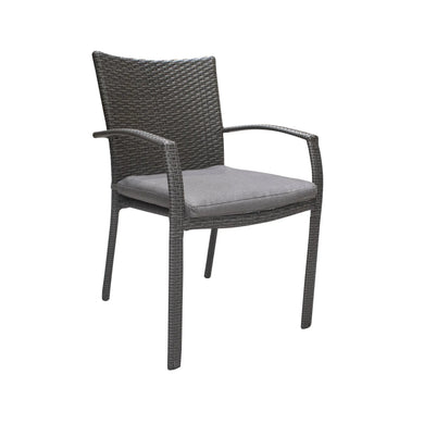 Silla de Rattan para exterior e interior Color Carbon BYRON - 58093