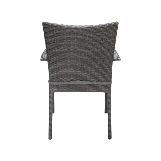 Silla de Rattan para exterior e interior Color Carbon BYRON - 58093