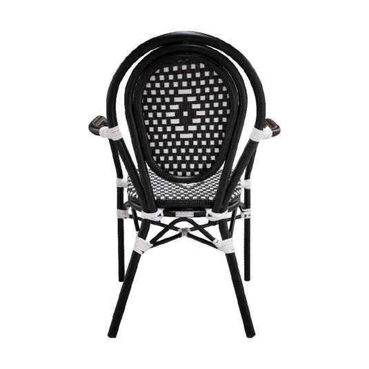 Silla de Rattan para exterior e interior Color Negro KOREA 205-K01