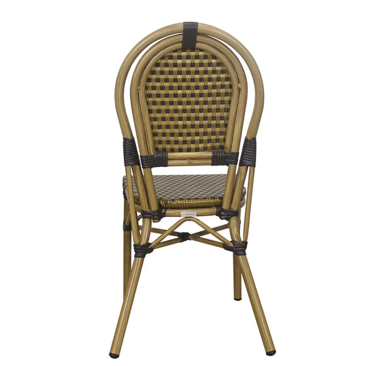 Silla de Rattan para exterior e interior Color Oro  SLOVAKIA -344-SV