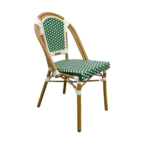 Rattan Chair for Outdoor and Indoor Use, Green, SCOOTLAND 04 -OC445
