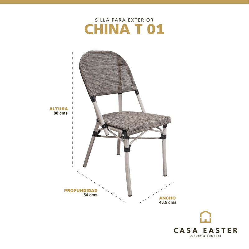 Cargue la imagen en el visor de la galería, Silla de Textileno para interior y exterior Color Beige CHINA -OCH01 CasaEaster
