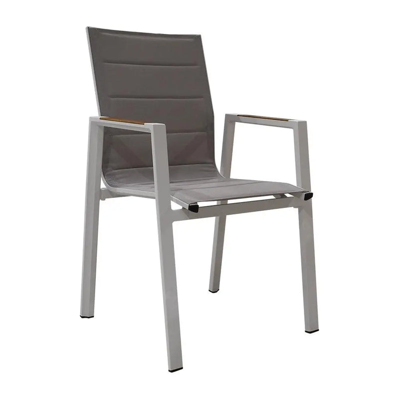 Load image into Gallery viewer, Textilene Chair for indoors and outdoors Color White LIMKU - T11154 
