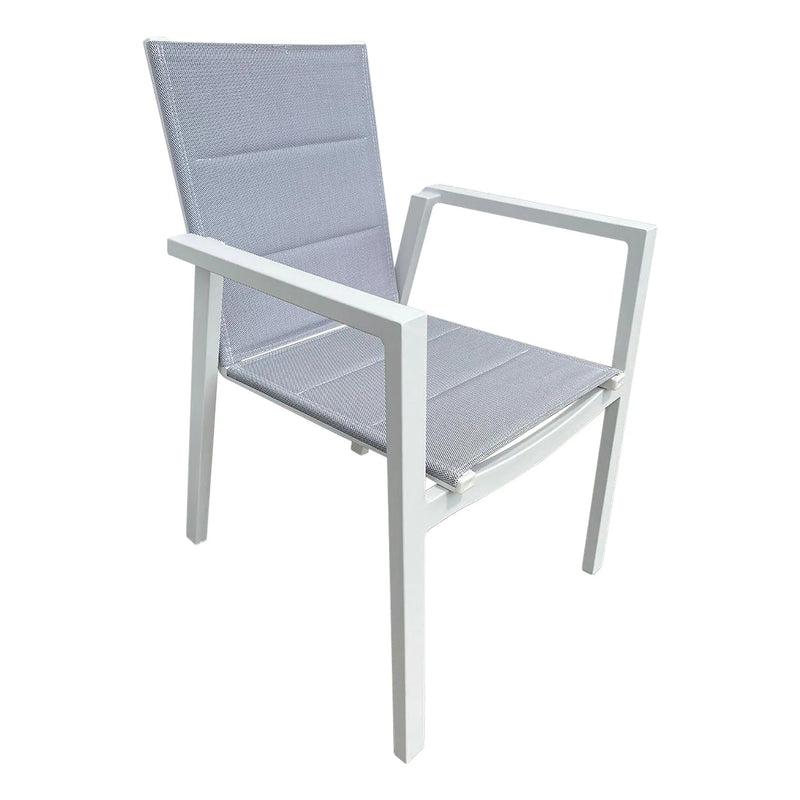 Load image into Gallery viewer, Textilene Chair for indoor and outdoor Color White MIKADO -57833 
