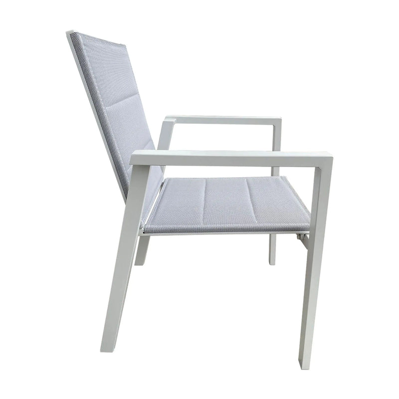 Load image into Gallery viewer, Textilene Chair for indoor and outdoor Color White MIKADO -57833 
