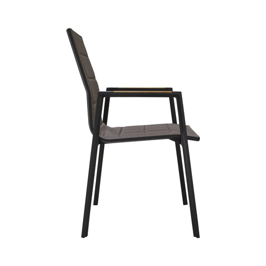 Textilene Chair for indoor and outdoor Color Carbon LIMKU - T11141 