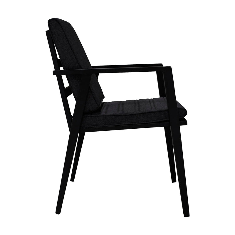 Load image into Gallery viewer, Black Aluminum Outdoor and Indoor Chair MARMARIS-T18 
