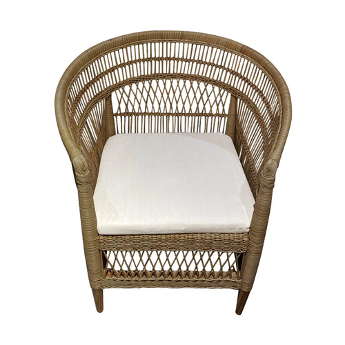 Silla  para Exterior e Interior de Rattan Color Cafe MALAWI- 31672