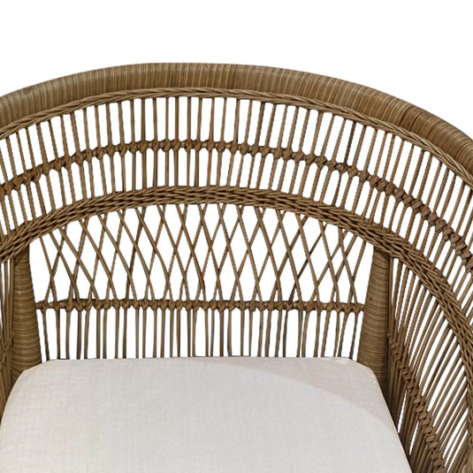 Silla  para Exterior e Interior de Rattan Color Cafe MALAWI- 31672