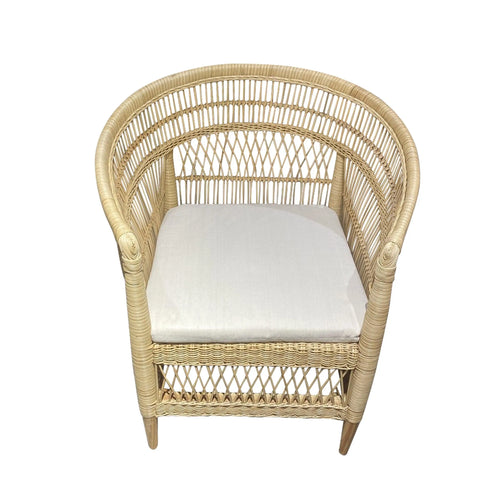 Silla para Exterior e Interior de Rattan Color Natural MALAWI-31671