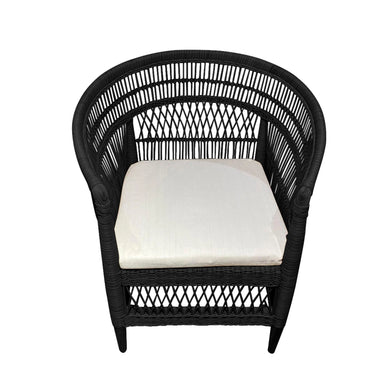 Silla para Exterior e Interior de Rattan Color Negro MALAWI - 32065