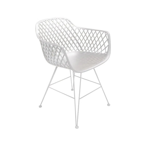 Silla para Exterior e Interior de Resina Color Blanco BLUEBELL -75559