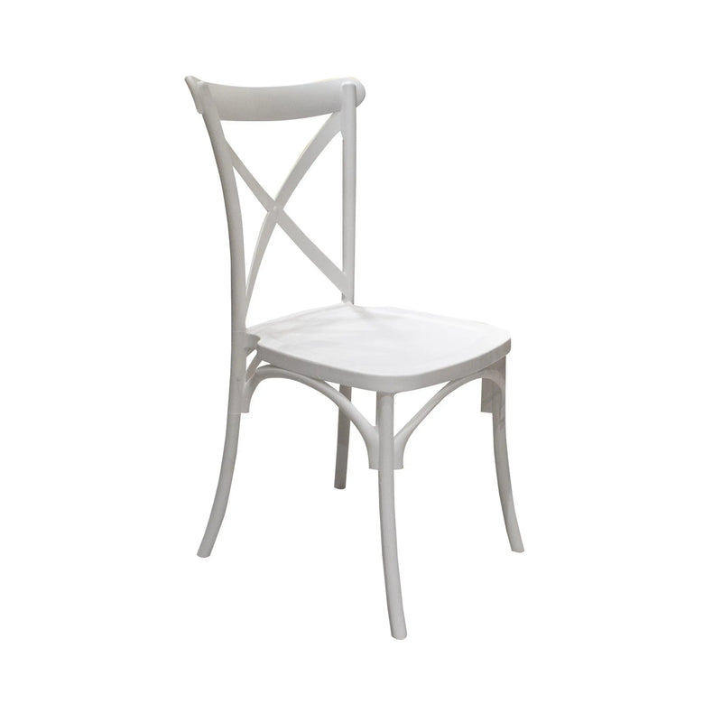 Load image into Gallery viewer, White Resin Outdoor and Indoor Chair HERITAGE- 75563
