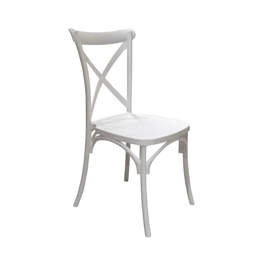 White Resin Outdoor and Indoor Chair HERITAGE- 75563
