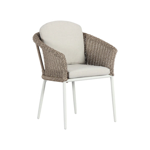 Silla  para exterior e interior Color Blanca HAMPTON- GLA-63193-10 CasaEaster