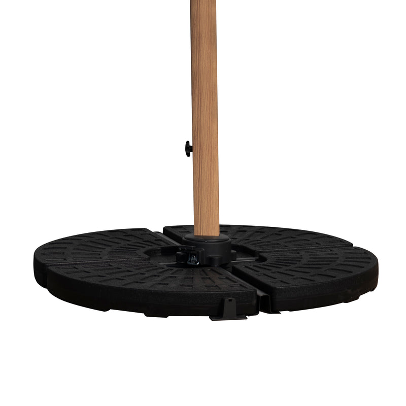 Cargue la imagen en el visor de la galería, Sombrilla Small Roma Brazo de luz LED Lateral + base COCO Para Jardin Color Beige - 60412FN-SMALLBE-COCO
