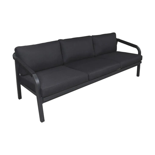 Sofa para Exterior e Interior de Aluminio Color Carbon ANCONA TRIPLE-75745