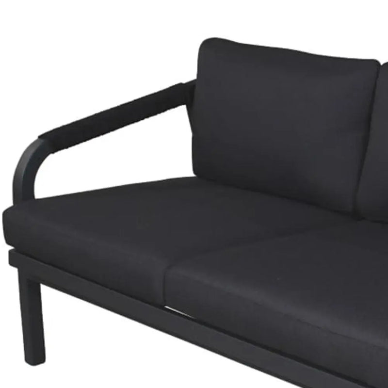 Cargue la imagen en el visor de la galería, Sofa para Exterior e Interior de Aluminio Color Carbon ANCONA TRIPLE-75745
