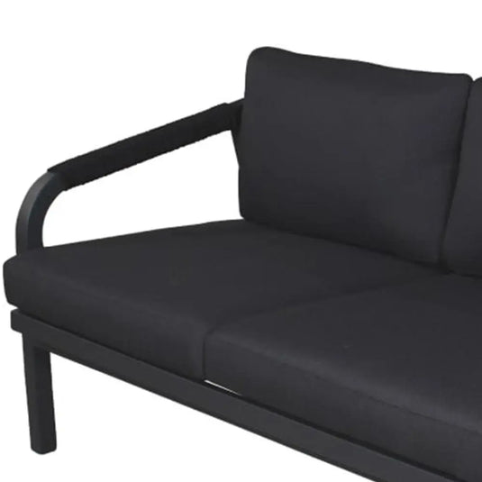 Sofa para Exterior e Interior de Aluminio Color Carbon ANCONA TRIPLE-75745