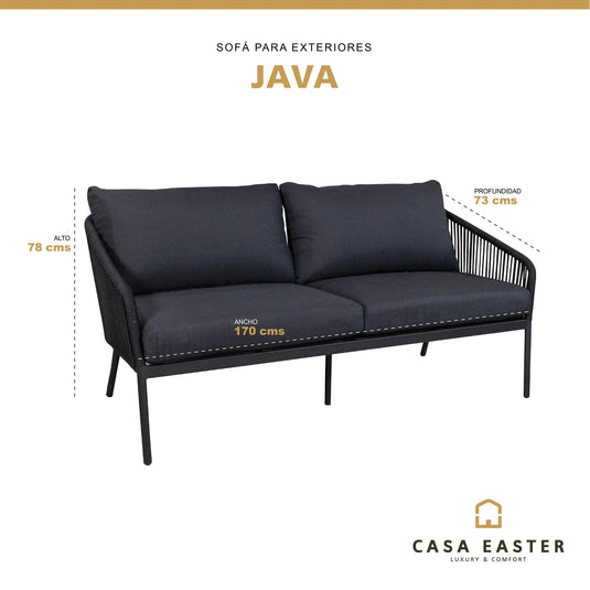 Sofa para Terraza o Jardin  JAVA DOBLE - 61524 CasaEaster