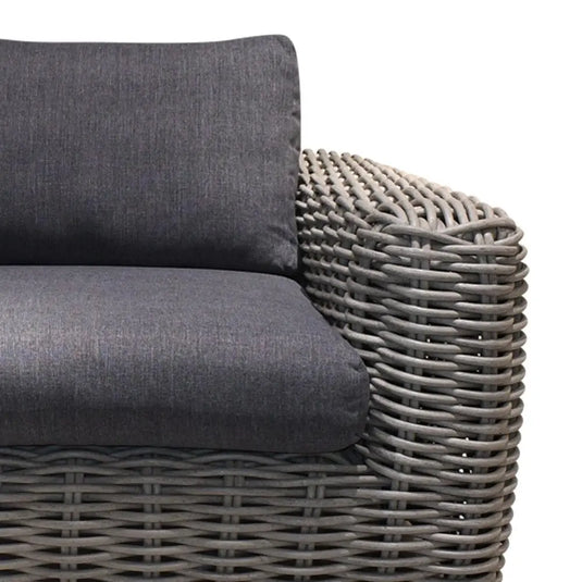 Sofa para Terraza o Jardin  con cojín  Color Carbon BURLEY TRIPLE-74582