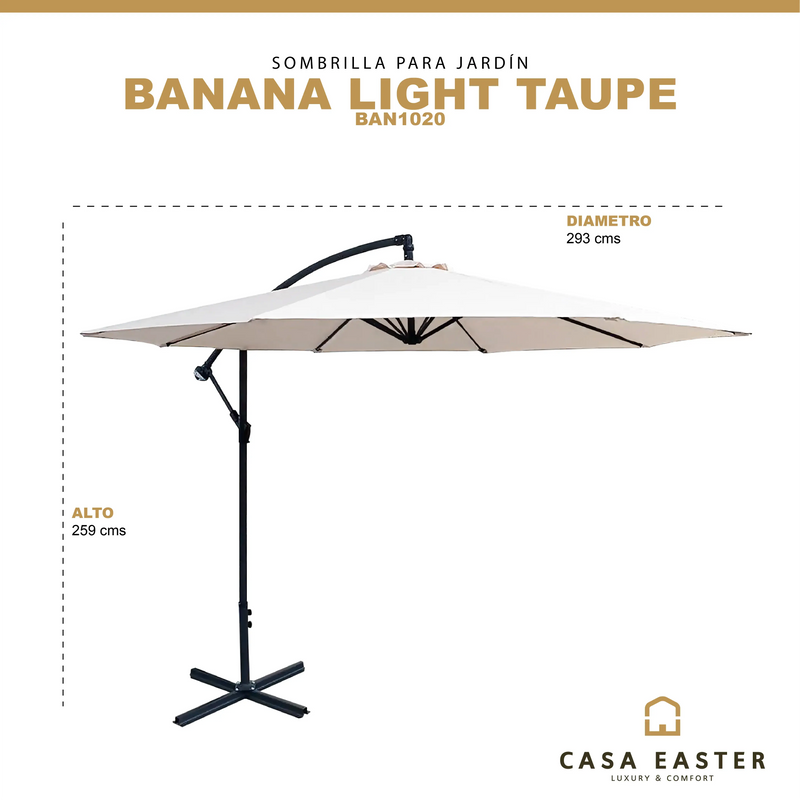 Load image into Gallery viewer, Umbrella for Outdoor or Indoor Color Light Taupe-BANANA-BAN1020
