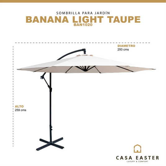 Umbrella for Outdoor or Indoor Color Light Taupe-BANANA-BAN1020