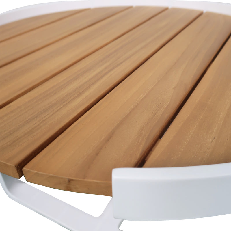 Cargue la imagen en el visor de la galería, Mesa bistro Tania Da. 55 cm color blanca - GF3320T-WH
