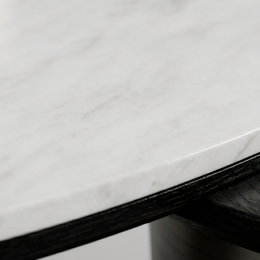 Mesa de centro TAO B05 1.1M/ 86 cm 2 pz color blanco & negro - TAO-B05