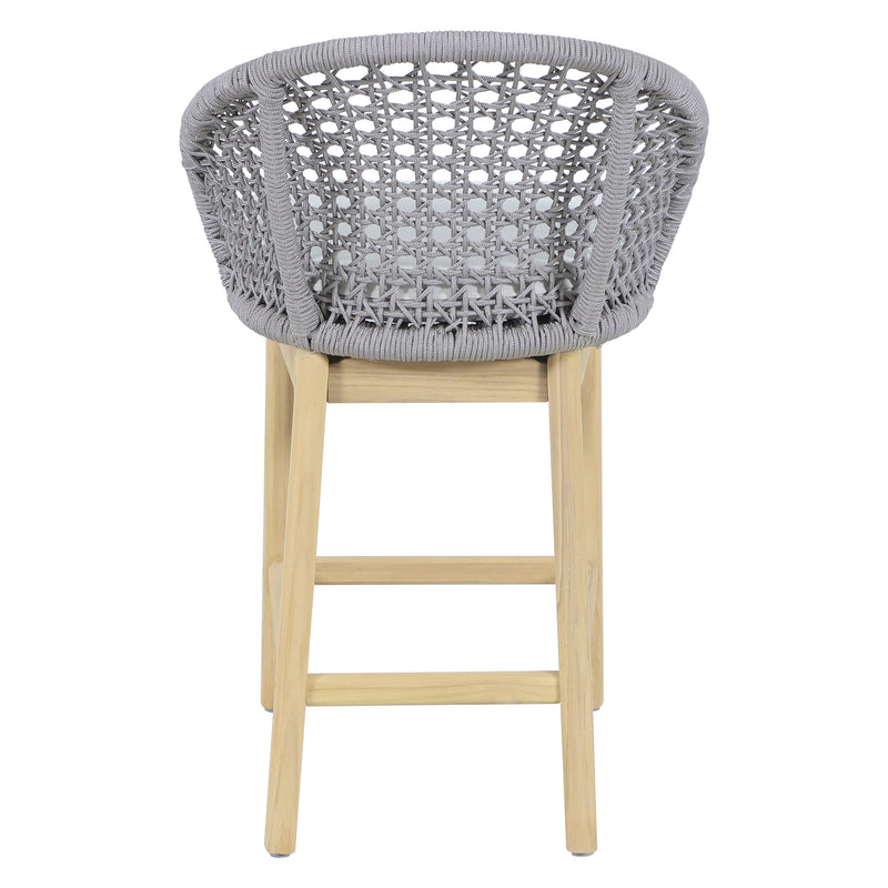 Cargue la imagen en el visor de la galería, Silla alta de madera Trinity para exterior e interior color Gris - HUC41243
