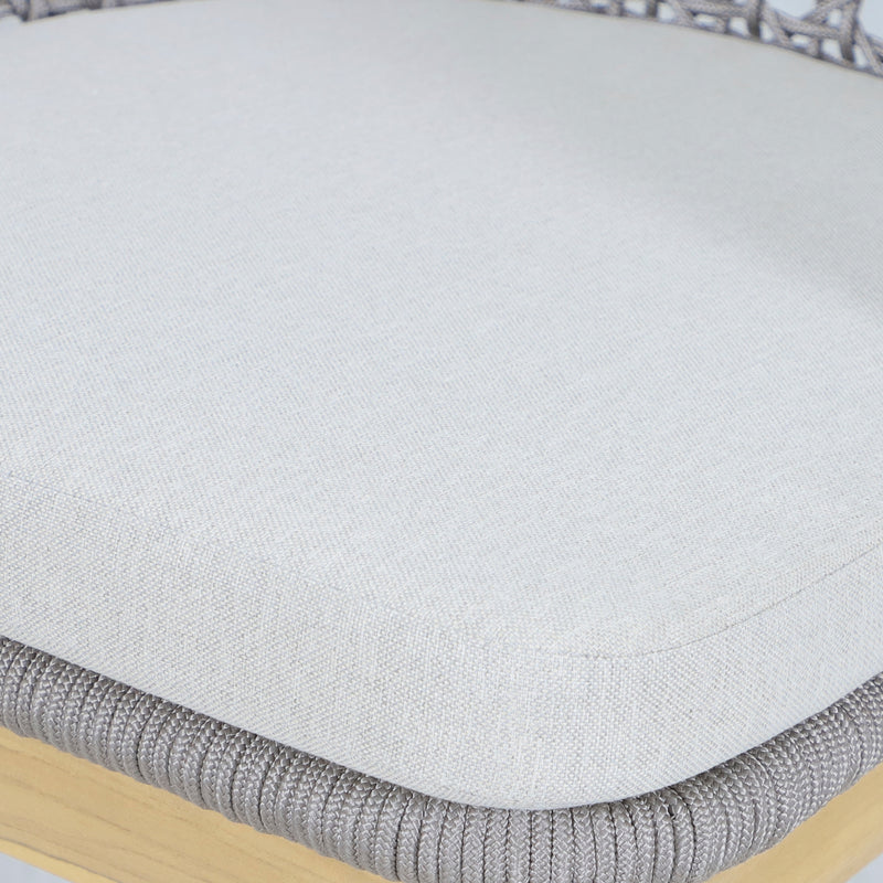 Cargue la imagen en el visor de la galería, Silla alta de madera Trinity para exterior e interior color Gris - HUC41243

