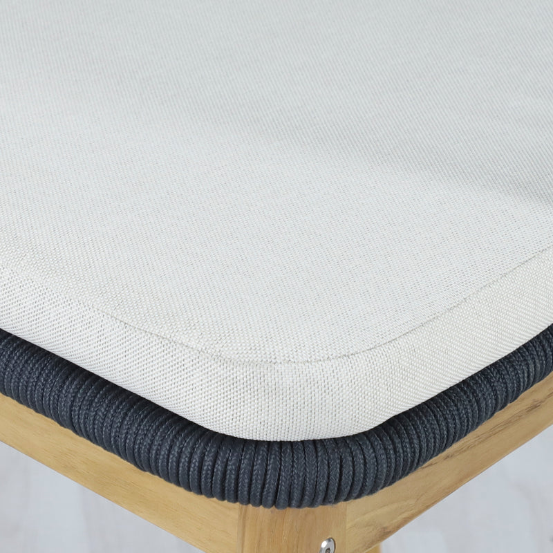 Cargue la imagen en el visor de la galería, Silla alta de madera Trinity para exterior e interior color Azul Marino - HUC41243-AZM
