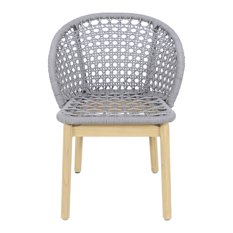 Cargue la imagen en el visor de la galería, Silla de madera Trinity para exterior e interior color gris - HUC41295
