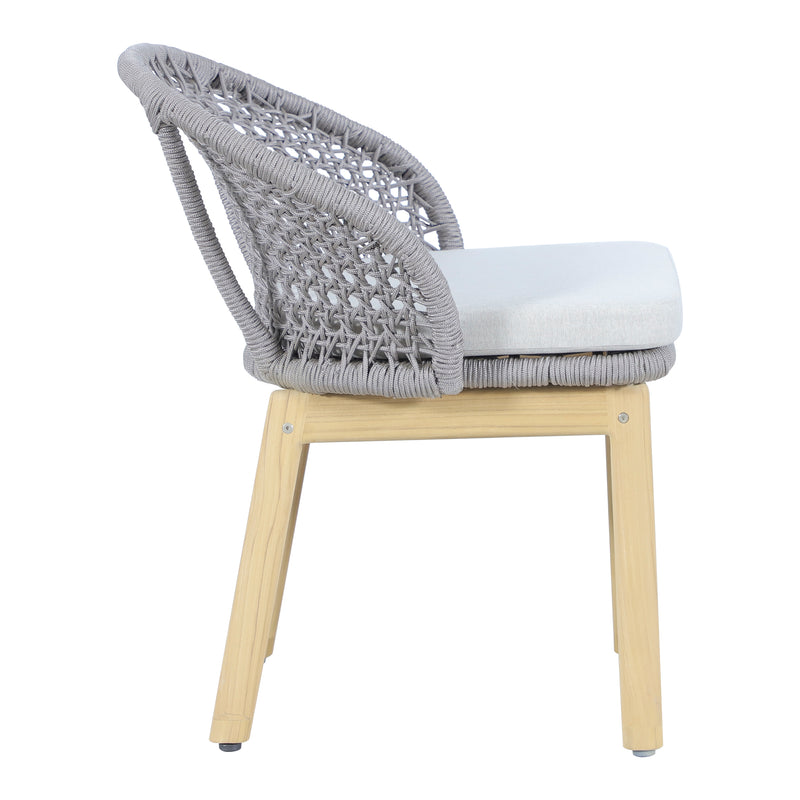 Cargue la imagen en el visor de la galería, Silla de madera Trinity para exterior e interior color gris - HUC41295

