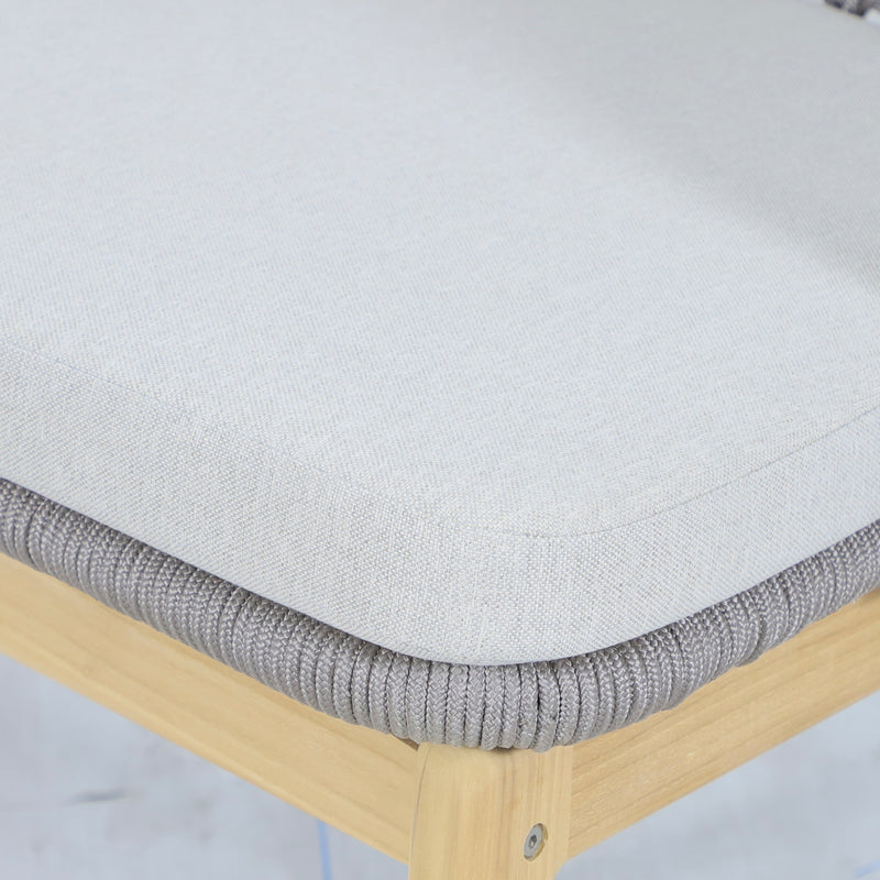 Cargue la imagen en el visor de la galería, Silla de madera Trinity para exterior e interior color gris - HUC41295
