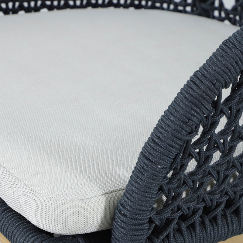 Cargue la imagen en el visor de la galería, Silla de madera Trinity para exterior e interior color Azul marino - HUC41295-AZM
