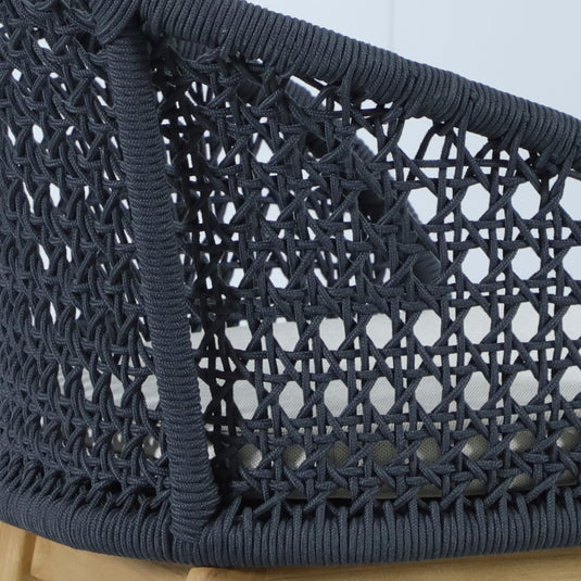 Silla de madera Trinity para exterior e interior color Azul marino - HUC41295-AZM