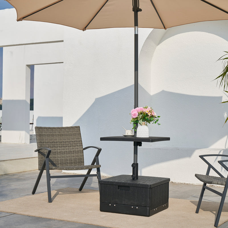 Cargue la imagen en el visor de la galería, Base para sombrilla plegable TWOK color negro - 23975CT
