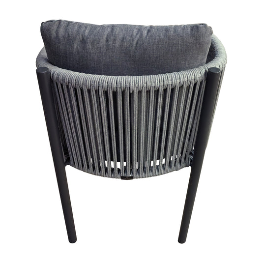 Silla de aluminio TY color carbón - GLA6347510-CH