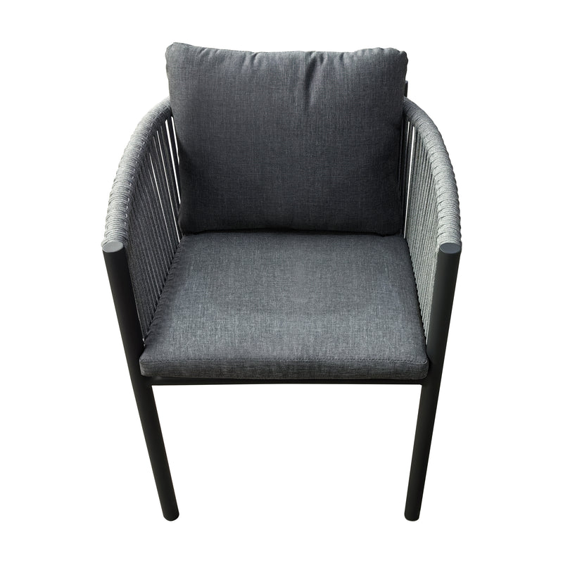 Cargue la imagen en el visor de la galería, Silla de aluminio TY color carbón - GLA6347510-CH
